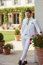 Vinci "Preston" White 2-Button Notch Suit (3-Piece Set)