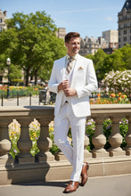 Vinci "Preston" White 2-Button Notch Suit (3-Piece Set)