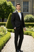 "Sleek" Black Vinci 1-Button Shawl Tuxedo (2-Piece Set)