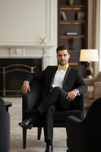 Vinci "Sleek" Black Vinci 1-Button Shawl Tuxedo (2-Piece Set)