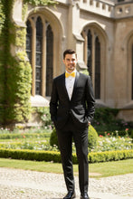 Vinci "Sleek" Black Vinci 1-Button Shawl Tuxedo (2-Piece Set)