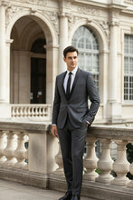 "Sleek" Grey 1-Button Shawl Tuxedo (2-Piece Set)