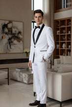 "Sleek" White Vinci 1-Button Shawl Tuxedo (2-Piece Set)