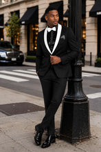 Vinci "Spectrum" Black 1-Button Shawl Tuxedo (3-Piece Set)
