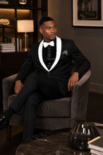 Vinci "Spectrum" Black 1-Button Shawl Tuxedo (3-Piece Set)