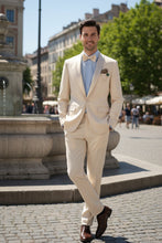 "Spectrum" Champagne 1-Button Shawl Tuxedo (3-Piece Set)