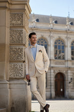 "Spectrum" Champagne 1-Button Shawl Tuxedo (3-Piece Set)