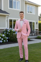 "Spectrum" Dusty Rose 1-Button Shawl Tuxedo (3-Piece Set)