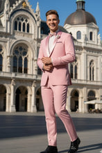Vinci "Spectrum" Dusty Rose 1-Button Shawl Tuxedo (3-Piece Set)