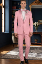 Vinci "Spectrum" Dusty Rose 1-Button Shawl Tuxedo (3-Piece Set)