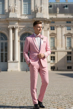 Vinci "Spectrum" Dusty Rose 1-Button Shawl Tuxedo (3-Piece Set)