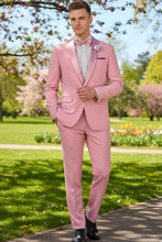Vinci "Spectrum" Dusty Rose 1-Button Shawl Tuxedo (3-Piece Set)