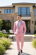 Vinci "Spectrum" Dusty Rose 1-Button Shawl Tuxedo (3-Piece Set)