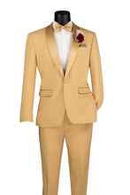 Vinci "Spectrum" Light Gold 1-Button Shawl Tuxedo (3-Piece Set)