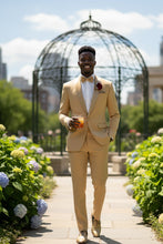 Vinci "Spectrum" Light Gold 1-Button Shawl Tuxedo (3-Piece Set)