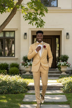 Vinci "Spectrum" Light Gold 1-Button Shawl Tuxedo (3-Piece Set)