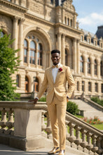 "Spectrum" Light Gold 1-Button Shawl Tuxedo (3-Piece Set)