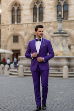 Vinci "Spectrum" Royal Purple 1-Button Shawl Tuxedo (3-Piece Set)
