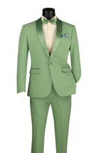 Vinci "Spectrum" Sage 1-Button Shawl Tuxedo (3-Piece Set)