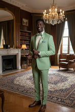 Vinci "Spectrum" Sage 1-Button Shawl Tuxedo (3-Piece Set)