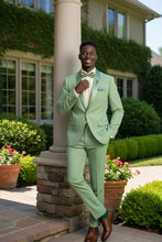 Vinci "Spectrum" Sage 1-Button Shawl Tuxedo (3-Piece Set)