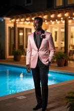 "Stretch Sateen" Pink Tuxedo Jacket (Separates)