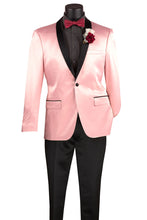 Vinci "Stretch Sateen" Pink Tuxedo Jacket (Separates)