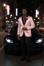 "Stretch Sateen" Pink Tuxedo Jacket (Separates)