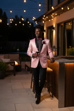 Vinci "Stretch Sateen" Pink Tuxedo Jacket (Separates)