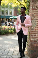 Vinci "Stretch Sateen" Pink Tuxedo Jacket (Separates)