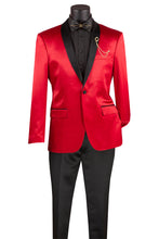 Vinci "Stretch Sateen" Red Tuxedo Jacket (Separates)