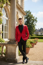 Vinci "Stretch Sateen" Red Tuxedo Jacket (Separates)