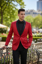 Vinci "Stretch Sateen" Red Tuxedo Jacket (Separates)
