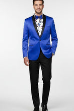 "Stretch Sateen" Royal Blue Tuxedo Jacket (Separates)