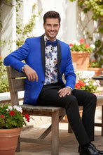 "Stretch Sateen" Royal Blue Tuxedo Jacket (Separates)