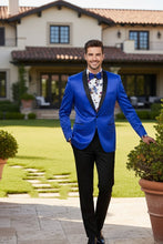 "Stretch Sateen" Royal Blue Tuxedo Jacket (Separates)