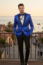 Vinci "Stretch Sateen" Royal Blue Tuxedo Jacket (Separates)