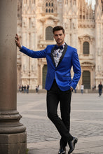 Vinci "Stretch Sateen" Royal Blue Tuxedo Jacket (Separates)