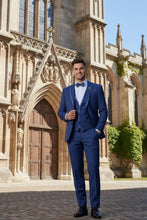"Syracuse" Blue Vinci 2-Button Notch Tuxedo (3-Piece Set)