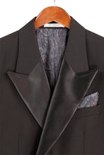 Vinci "Vanderbilt" Black Double-Breasted Tuxedo (2-Piece Set)