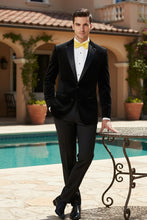 Vinci "Velvet" Black Tuxedo (2-Piece Set)