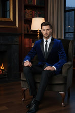 "Velvet" Navy Tuxedo (2-Piece Set)