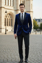 Vinci "Velvet" Navy Tuxedo (2-Piece Set)
