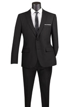 Vinci "Versafit" Black Suit (2-Piece Set)