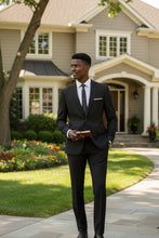 Vinci "Versafit" Black Suit (2-Piece Set)