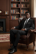 Vinci "Versafit" Black Suit (2-Piece Set)