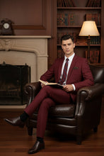 Vinci "Versafit" Burgundy Suit (2-Piece Set)