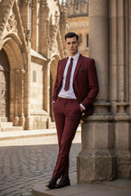 Vinci "Versafit" Burgundy Suit (2-Piece Set)