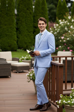 Vinci "Versafit" Light Blue Suit (2-Piece Set)
