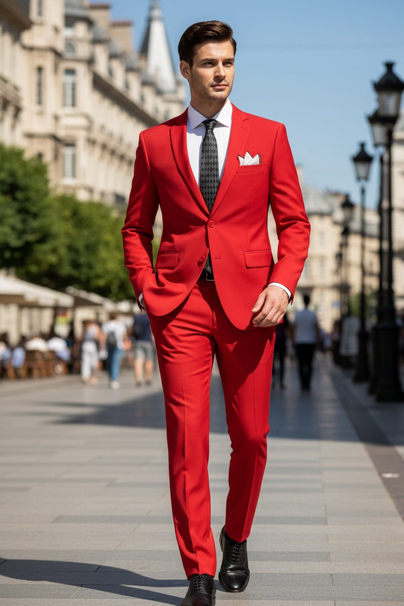 Vinci "Versafit" Red Suit (2-Piece Set)